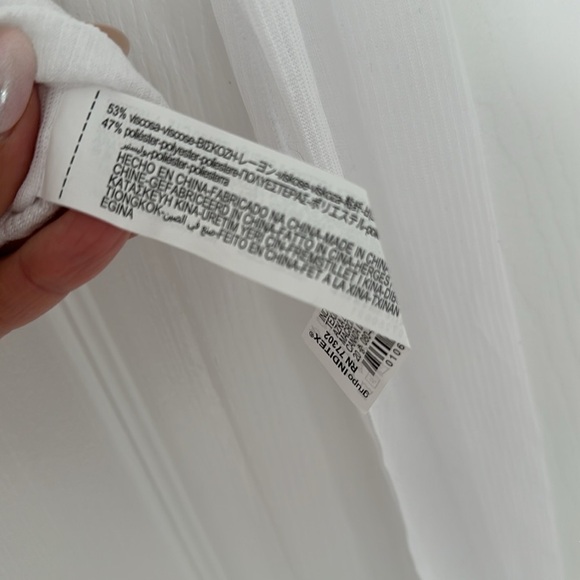 ZARA Sheer Mesh long sleeved top white NEW Size M Medium - Picture 4 of 5